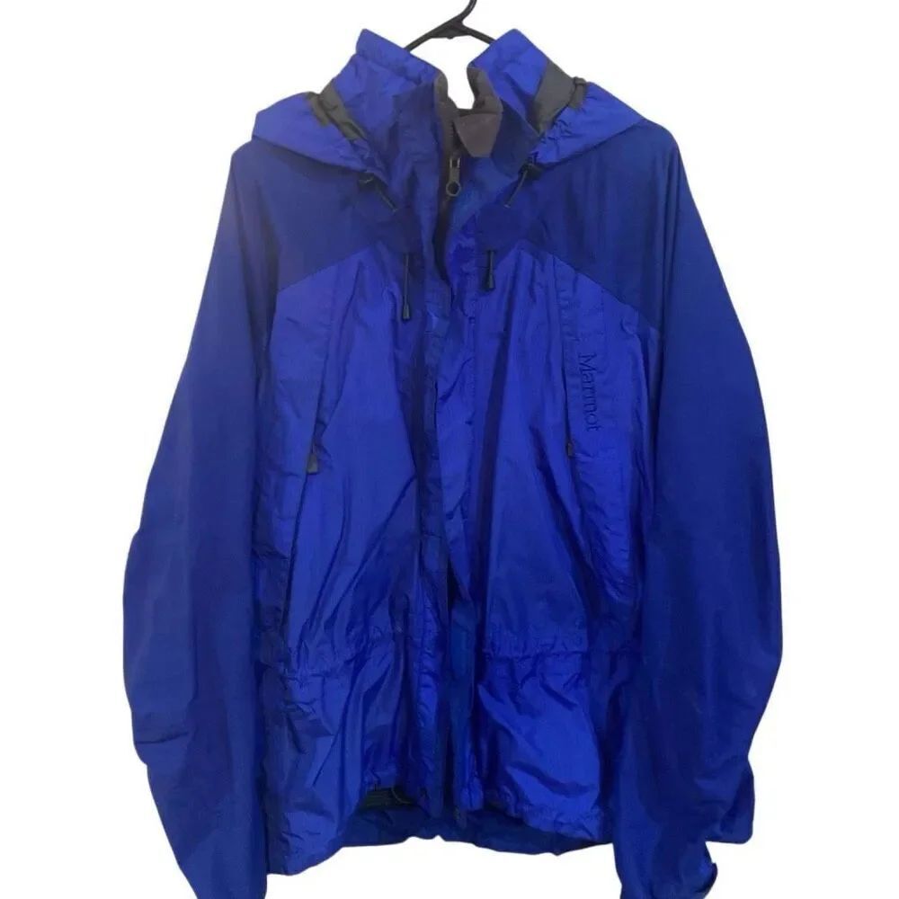 Marmot royal blue winter coat large hat